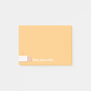 Anpassningsbar Modern Tangentbord Design Post-it Block