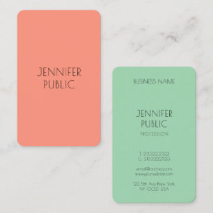 Anpassningsbar Modern Template Elegant Trend Färg Visitkort