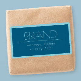 Anpassningsbar Modern Text | Ocean & Robin Egg Blå Fraktsedel