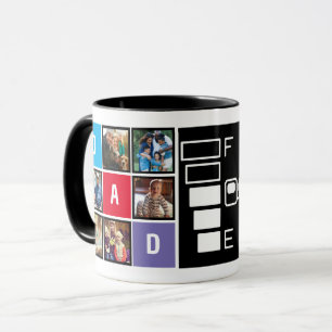 Anpassningsbar Modern Typography Pappa Joke Fuel P Mugg