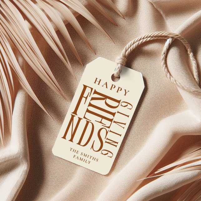 Anpassningsbar Modern vänner som ger fall Elegant  Presentetikett (Skapare uppladdad)