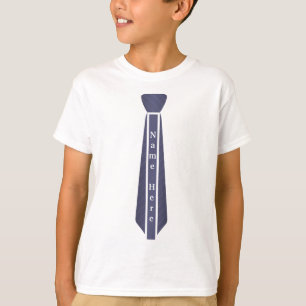 Anpassningsbar modern vintage necktie namn-mall t shirt