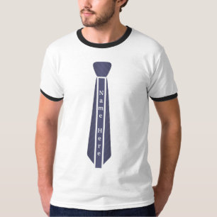 Anpassningsbar modern vintage necktie namn mall T- T Shirt