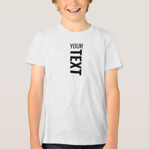 Anpassningsbar Modern Youth Boys Tri Blend White F T Shirt