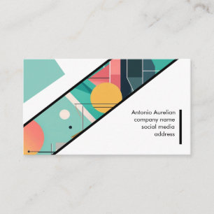 anpassningsbar modernt abstrakt minimalistiskt Aff Visitkort