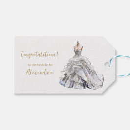 Anpassningsbar Möhippa Bröllop Dress Presentetikett