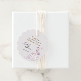 Anpassningsbar Möhippa Bröllop klänning Tack Gåvor Etiketter