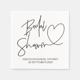 Anpassningsbar Möhippa Party Decor Cocktail Napkin Pappersservett