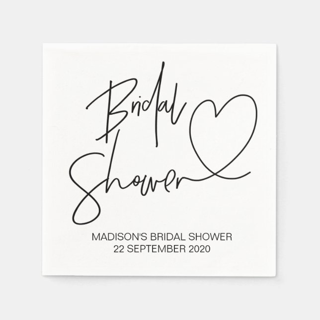 Anpassningsbar Möhippa Party Decor Cocktail Napkin Pappersservett (Framsidan)