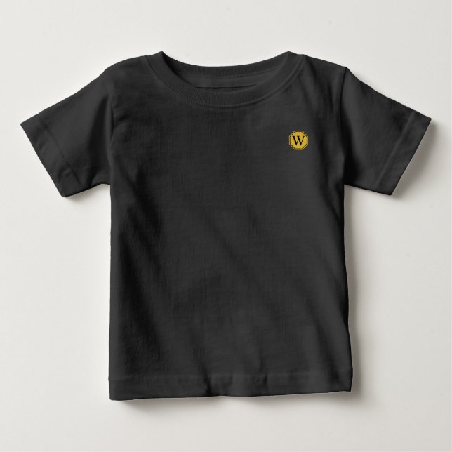 Anpassningsbar Monogram Baby Soft Jersey Tee (Framsida)