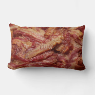 Anpassningsbar monogram BACON dekorativ kudde