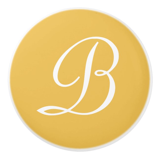 Anpassningsbar Monogram Brev din ursprungliga desi Knopp (Framsidan)