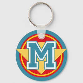 Anpassningsbar Monogram Brev ’M’ Initial Nyckelring