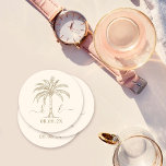 Anpassningsbar Monogram Bröllop Logotyp Handflatan Underlägg Papper Rund<br><div class="desc">Vackert och elegant bröllop inbjuder till firande av kärlek i sin renaste form med inbjudningar som spegel för er unions elegans. Ordna era inbjudningar till elegant bröllop i dag och ställ in scenen för ett firande som är lika tidlöst som kärlek. Oavsett om du gifter sig i din hemstad eller...</div>