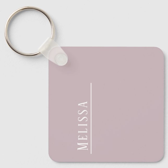 Anpassningsbar monogram, budget nyckelring (Framsida)