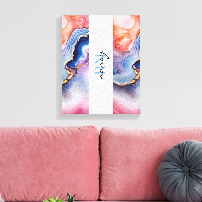 Anpassningsbar Monogram Canvastryck (Insitu (Vardagsrum))