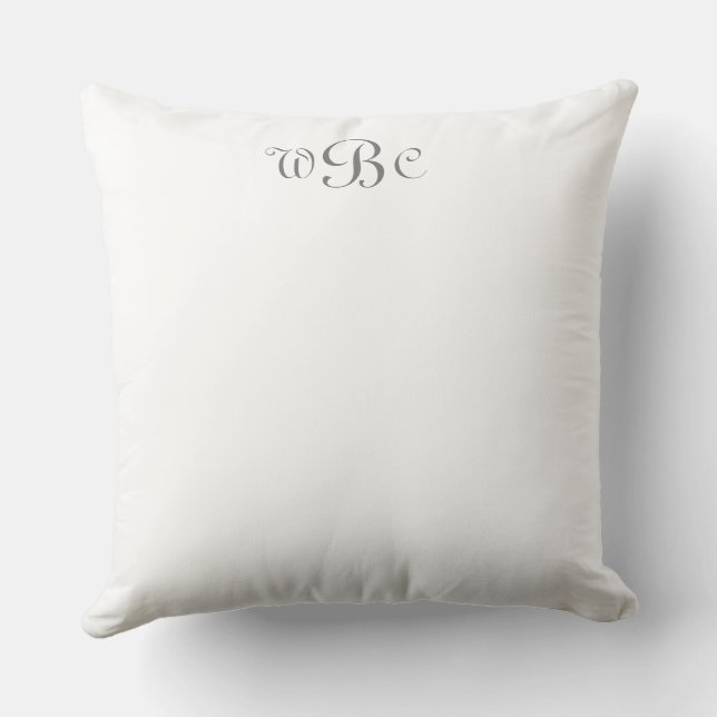 Anpassningsbar Monogram Dorm Decor Kudde (Baksida)