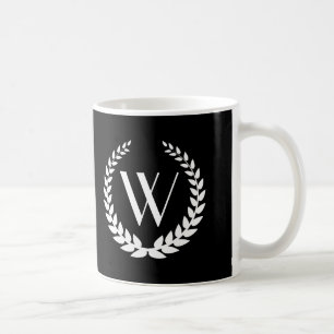 Anpassningsbar Monogram-Elegant Kaffemugg