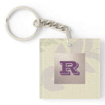 Anpassningsbar Monogram Elegant Löv Mönster