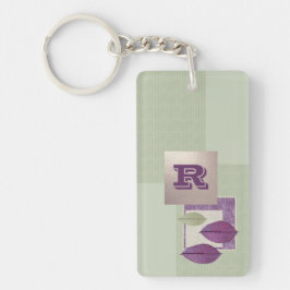 Anpassningsbar Monogram Elegant Löv Mönster