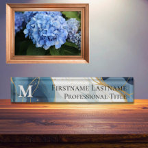 Anpassningsbar Monogram Elegant Modern marble Acry