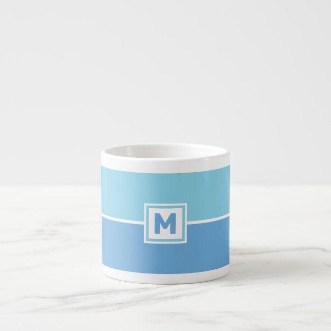 Anpassningsbar Monogram Espresso Kopp Espressomugg (Framsidan)