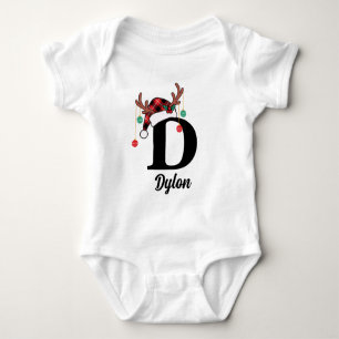 Anpassningsbar Monogram-familjens jultomte Santa H T Shirt