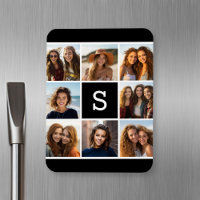 Anpassningsbar Monogram för svartvitt fotokollage