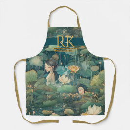 Anpassningsbar Monogram för Waterlilies sagortale 