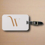 Anpassningsbar Monogram Första Namn Brown Typograf Bagagebricka<br><div class="desc">Den här bagagetaggen i ett snyggt brunt och beige färg-system skryter med en elegant- och chic med en inledande monogram, vilket gör att du får en lite sofistikerad upplevelse av dina resetillbehör. Dess förfinade stil kombinerar både elegans och funktionalitet, och skapar det som ett utmärkt tillägg till ditt bagage. Skapa...</div>