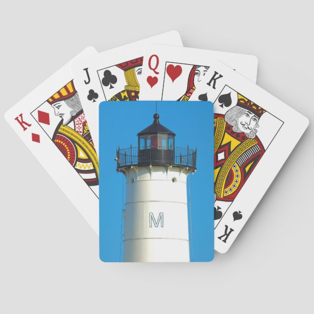 Anpassningsbar Monogram fyr Casinokort (Baksidan)
