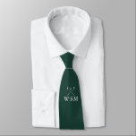 Anpassningsbar Monogram Golf Klubbs Emerald Grönt  Slips<br><div class="desc">Anpassa monogrammet i klassisk typografi så att det skapar en unik golfgåva och håller i gång för vilken golfer som helst. Designad av Thisisnotme©</div>