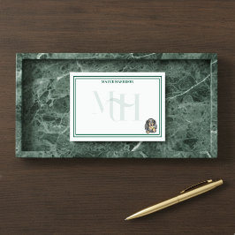 Anpassningsbar Monogram Hand plockade Dachshund Ma Post-it Block