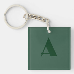 Anpassningsbar Monogram Initial Brev Plain Grönt R