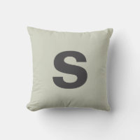 Anpassningsbar Monogram Initial Vit Sage