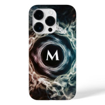 Anpassningsbar Monogram iphone case med rökdesign