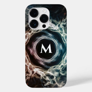 Anpassningsbar Monogram iphone case med rökdesign