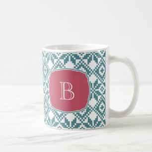 Anpassningsbar Monogram julklapp Mugg
