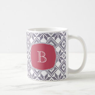 Anpassningsbar Monogram julklapp Mugg