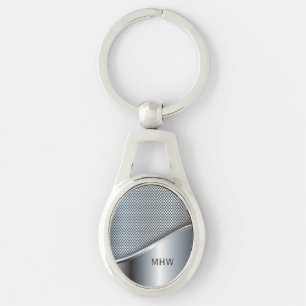 Anpassningsbar monogram Metall Titta nyckelring