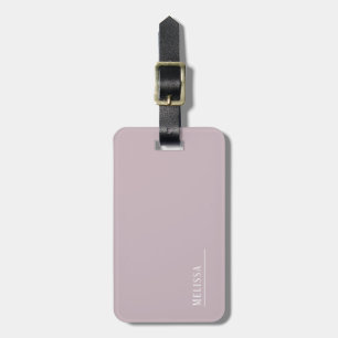 Anpassningsbar monogram, modern lavender färg bagagebricka