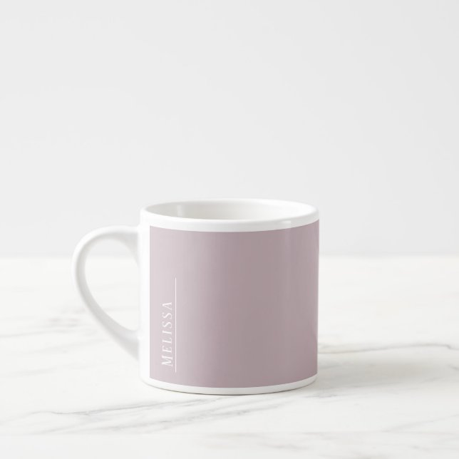 Anpassningsbar monogram, modern utveckling espressomugg (Vänster)