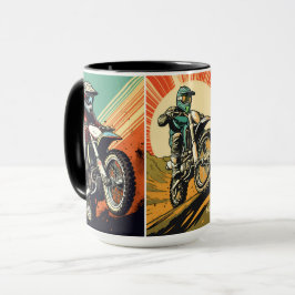 Anpassningsbar Monogram Motocross Mugg