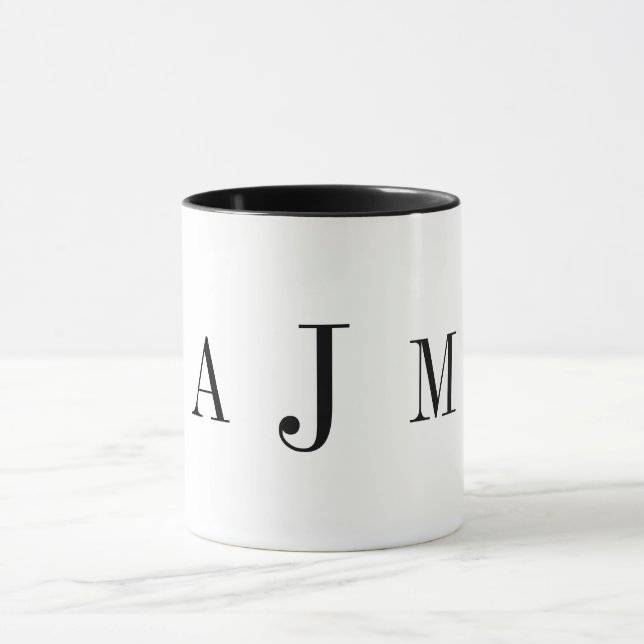 Anpassningsbar Monogram Mugg (Center)