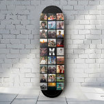 Anpassningsbar Monogram Namn Coola Instagram Photo Mini Skateboard Bräda 18,5 Cm<br><div class="desc">Coola,  modernt skateboard-däck med Anpassningsbar Instagram Photo Collage runt ditt monogram och namn. Anpassa enkelt med dina favoritbilder. Gör ett underbarare visning-däck med ett väggfäste (separat) för en underbarare födelsedag eller en studenten-gåva! Den här designen finns i färg. Finns även i svartvitt.</div>