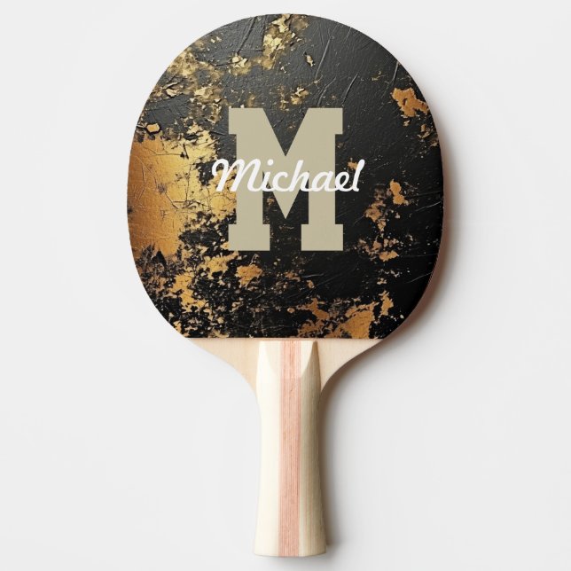 Anpassningsbar Monogram Namn Coola Sports Manar Pingisracket (Framsidan)