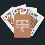 Anpassningsbar Monogram Namn första klassiska upps Casinokort<br><div class="desc">Den här designen skapades genom digital grafik. Det kan vara personlig i det område som tillhandahålls genom att ändra fotot eller lägga till ord. Kontakta mig på colorflowcreations@gmail.com om du vill ha denna design på en annan produkt. Köp min ursprungliga abstrakt-akrylmålning för försäljning på www.etsy.com/shop/colorflowart. Visa fler av mina skapelser...</div>