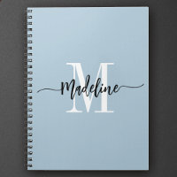 Anpassningsbar Monogram Namn Modern skript Swirls 