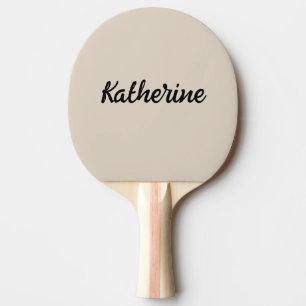 Anpassningsbar Monogram Namn Natural Linen Pingisracket