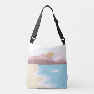 Anpassningsbar Monogram - naturbeskrivning Axelväska